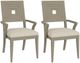 Riverside Furniture Cascade Dovetail 2-Piece Upholstered Wood Back Arm Chair Set-0