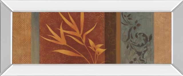 Classy Art Leaf Silhouette I by Jordan Grey Mirror Framed Wall Art-0