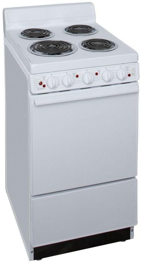 Premier 20" White Freestanding Electric Range-2