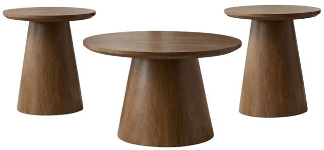 Liberty Furniture Radius 3-Piece Toasted Caramel Table Set-0