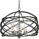 Currey & Company Horatio Black Iron Chandelier-1