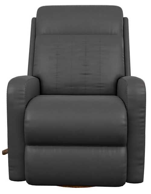 La-Z-Boy® Finley Onyx Leather Manual Swivel Gliding Recliner-1