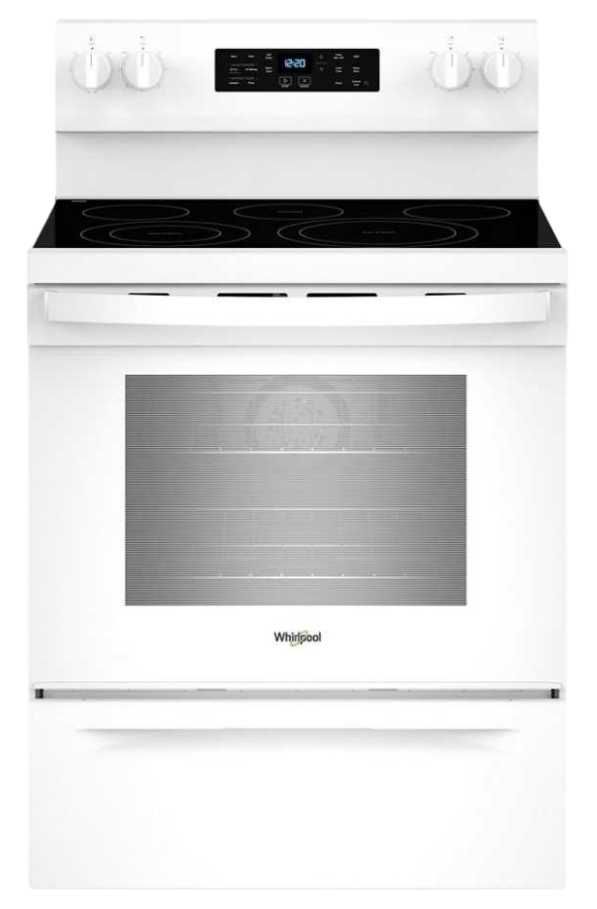 Whirlpool® 30" White Freestanding Electric Range -0