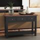 A-America® Stormy Ridge Chickory Top Sofa Table with Slate Black Base-1