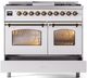 Ilve® Nostalgie II Series 40" White Pro Style Dual Fuel Range-4