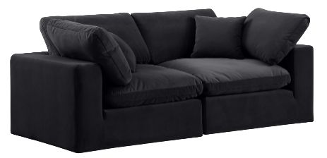 Meridian Furniture Comfy 80" Velvet Sofa-0