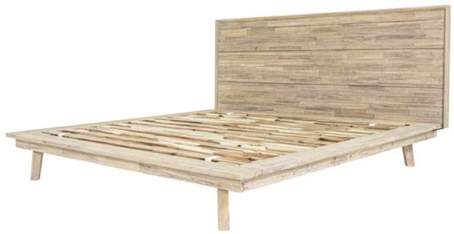 LH Home Gia Light Driftwood King Panel Bed-0