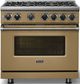 Viking® 7 Series 36" Golden Hour Pro Style Liquid Propane Gas Range-4