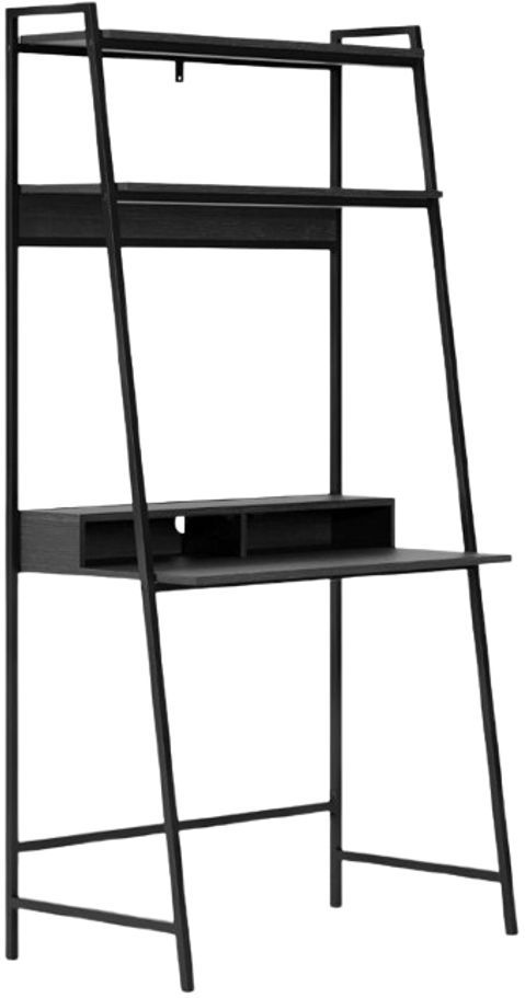 Signature Design by Ashley® Yarlow Black Office Desk and Shelf-0