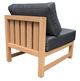 CabanaCoast® Customizable Kensington SOL Teak™ Outdoor Sectional Slipper Chair Module-2