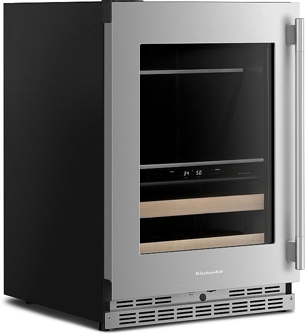 KitchenAid® 24" 4.8 Cu. Ft. PrintShield™ Stainless Steel Undercounter Beverage Centre-2