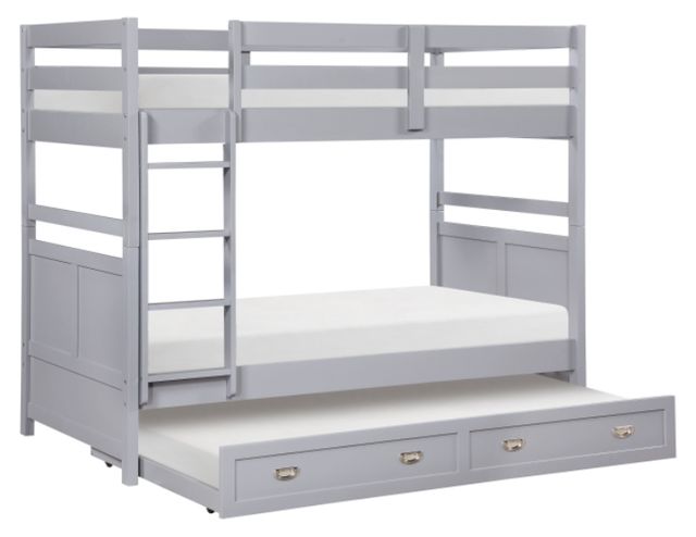 Homelegance® Sloane Gray Full/Full Bunk Bed-2