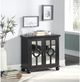 Mazin Furniture Polly Antique Black Accent Chest with Mirror-4