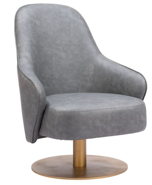 Zuo® Modern Withby Gray Accent Chair-1