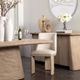 Dovetail Furniture Alistair Beige/Light Warm Wash Dining Chair-1