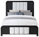 Global Furniture USA Beckett Black/White Queen Panel Bed-1