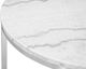 Magnussen Home® Esme White Marble Cocktail Table with Brushed Nickel Base-2