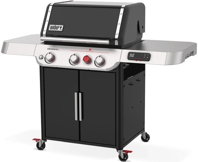 Weber® Genesis 62" Black Smart LP Freestanding Grill-1