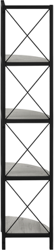 Monarch Specialties Inc. Black/Grey Bookcase-2