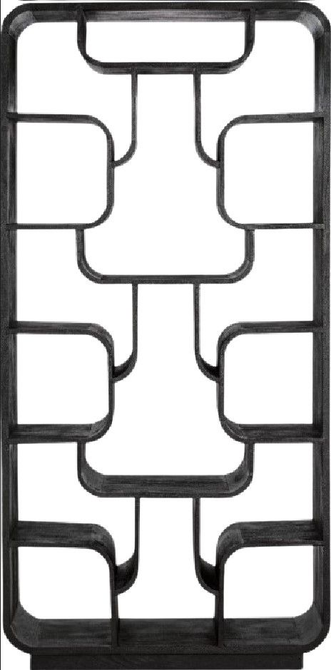 Hooker® Furniture Commerce and Market Sloane Black Natural Etagere-2