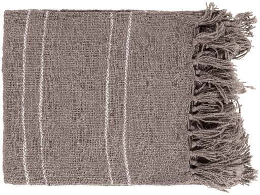 Surya Traveler Medium Gray 50"x60" Throw Blanket-0