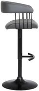 Armen Living Calista Black/Gray Adjustable Bar Stool-2