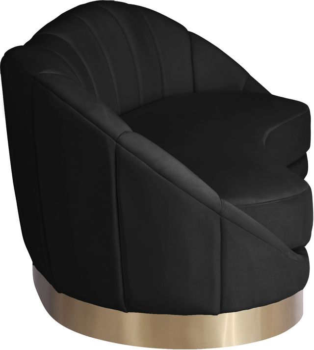 Meridian Furniture Shelly Black Velvet Sofa-2