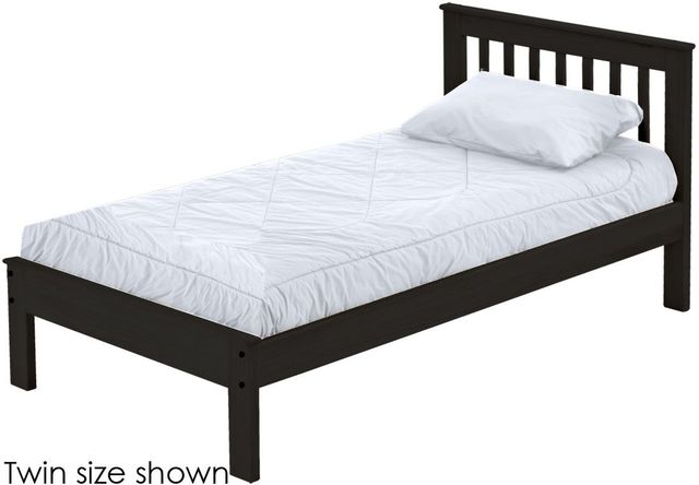 Crate Designs™ Furniture Espresso Twin Mission Bed-0