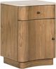 Four Hands Boa Cream Marble/Sandy Mindi Veneer Nightstand-0