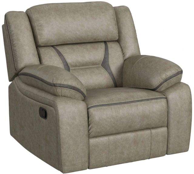 Elements International Engage Corral Gray Motion Manual Recliner-0