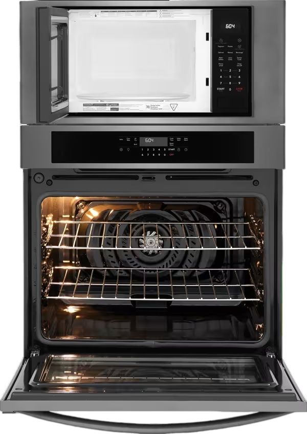 Frigidaire® 27” Black Stainless Steel Oven/Micro Combo Electric Wall Oven with Air Fry-2