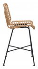 Zuo® Murcia Natural Bar Chair-2