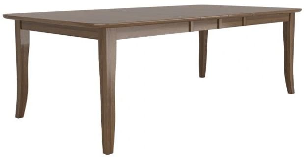 Country View Woodworking Customizable Avondale Cherry Top 116" Dining Table with 4-Leaves Brown Maple Base-0
