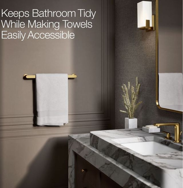 KOHLER® Avid® Polished Chrome 18" Towel Bar-4