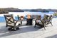 CabanaCoast® Customizable Venice Cast Aluminum Dining Outdoor 48'' Fire Pit-3