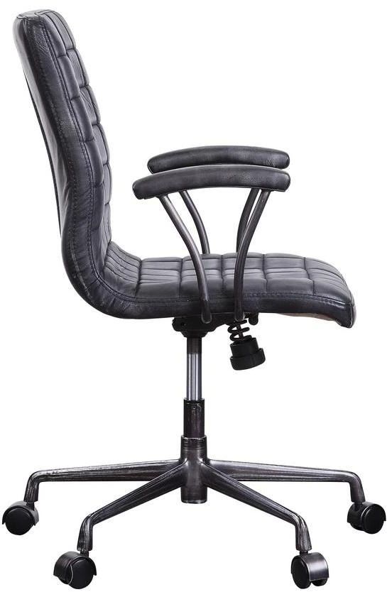 ACME Furniture Barack Aluminum/Vintage Black Office Chair-3