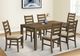 Monarch Specialties Inc. Antique Brown 60" Rectangular Dining Table-1