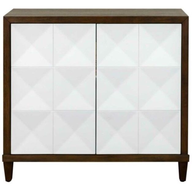 Martin Furniture Stellar Dark Brown/White Accent Cabinet-1