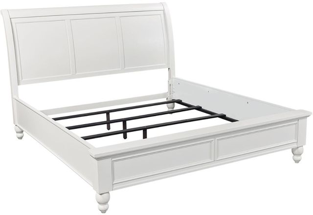 aspenhome® Cambridge White Queen Sleigh Bed-1