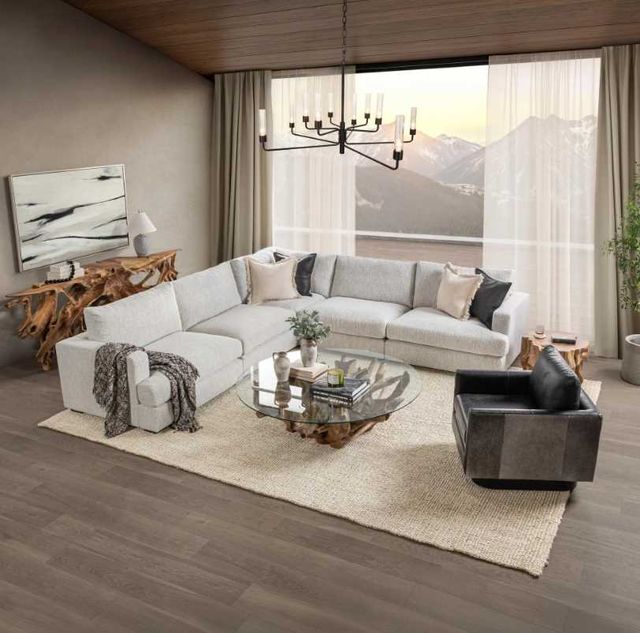Classic Home Ludwig 5-Piece Ivory Upholstered Sectional-1