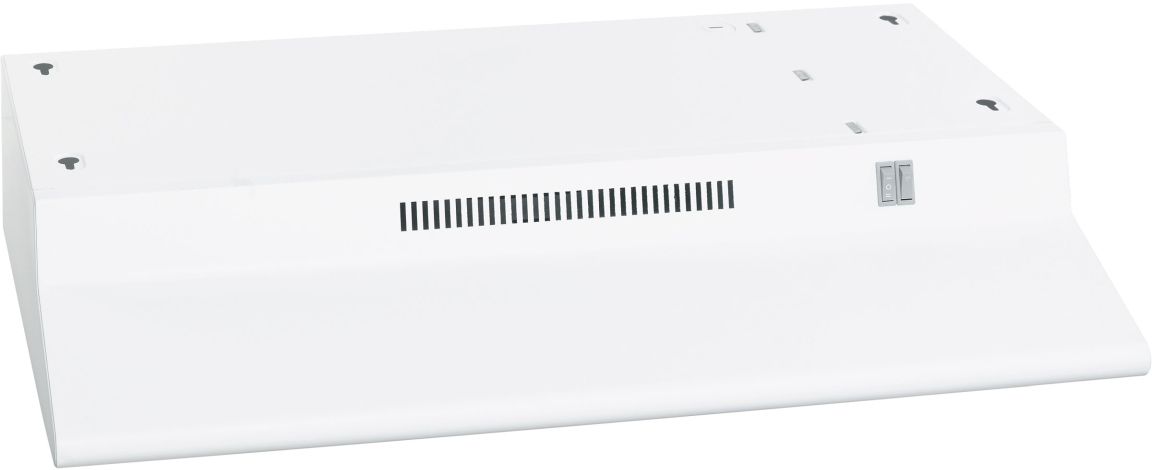 GE® White Non-Vented Standard Range Hood