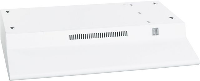 GE® White Non-Vented Standard Range Hood-0