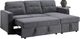 Steve Silver Co. Noah Gray Sleeper Chaise Sofa-0