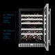 Element Cellara 24" 4.9 cu. ft. Stainless Steel Dual Zone Wine Cooler-3