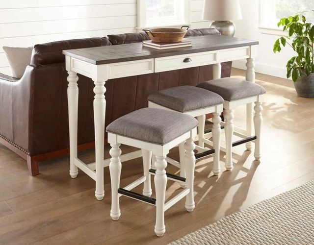 Steve Silver Co. Joanna Ivory/Mocha Sofa Table-1