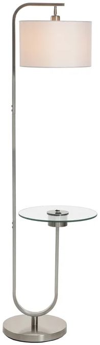 Stylecraft Brushed Nickel Floor Lamp-3