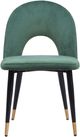 Zuo® Modern Menlo Black/Gold/Green Dining Side Chair Set-1