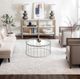 Karastan® Solitude Mandawa Cream Dark Grey 3' x 7' Runner Rug-3