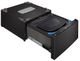 Open Box **Scratch and Dent** LG 1.0 Cu. Ft. Black Steel Pedestal Washer -2