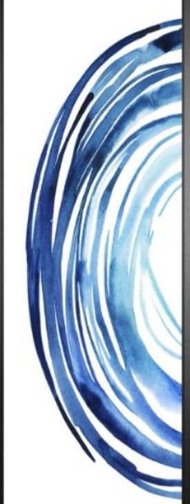 Classy Living Grace Popp Blue Vortex I Wall Art-2